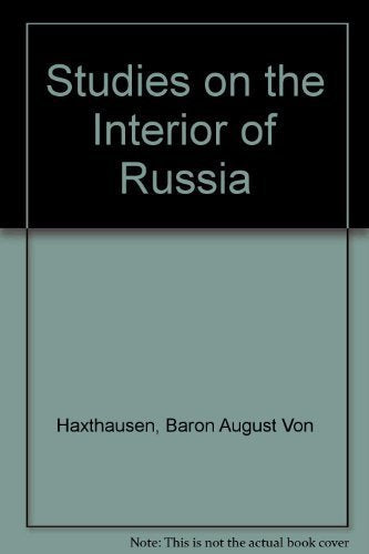 Studies on the Interior of Russia,Used