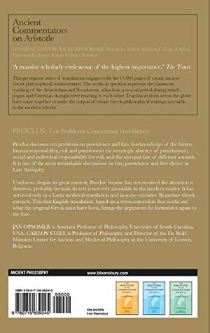 Proclus: Ten Problems Concerning Providence (Ancient Commentators on Aristotle),Used