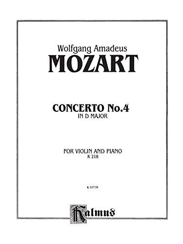 Violin Concerto No. 4, K. 218 (Kalmus Edition),Used