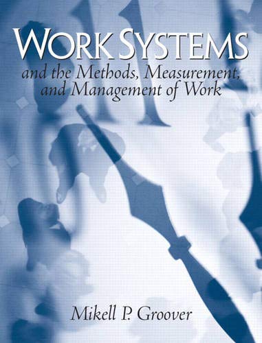 Work Systems: The Methods, Measurement & Management of Work,Used