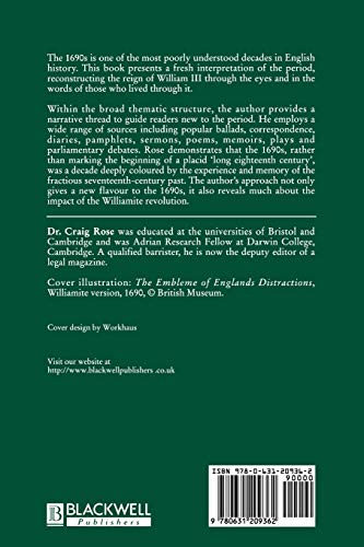 England 1690S Revolution Religion War (History Of Early Modern England)
