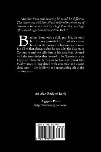 Bunker Bean by Harry Leon Wilson, Science Fiction, Action & Adventure, Fantasy, Humorous,Used