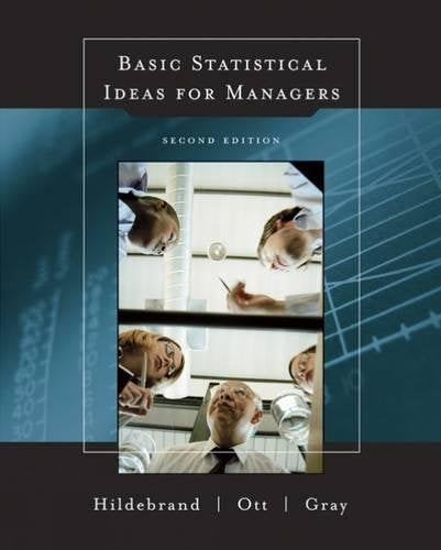 Basic Statistical Ideas for Managers, 2nd Edition (with CDROM),Used