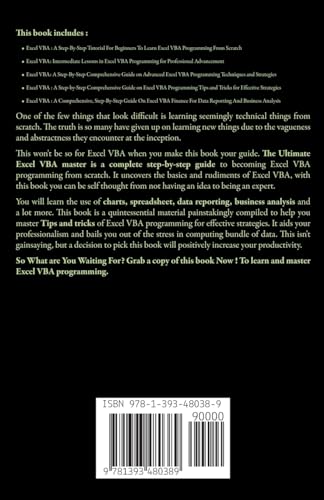 The Ultimate Excel VBA Master: A Complete, StepbyStep Guide to Becoming Excel VBA Master from Scratch,Used