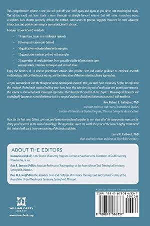 Missiological Research: Interdisciplinary Foundations, Methods, and Integration,Used