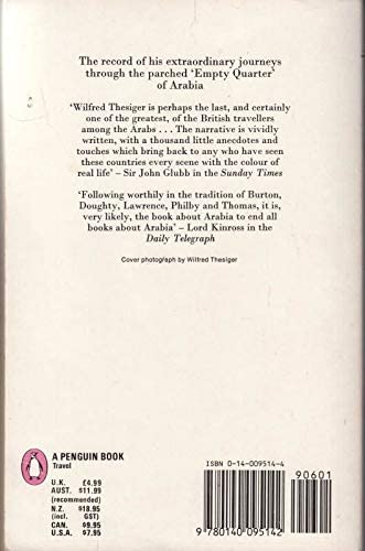 Arabian Sands: Revised Edition,Used