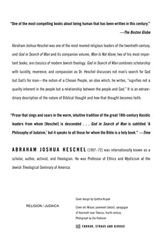God in Search of Man : A Philosophy of Judaism,New