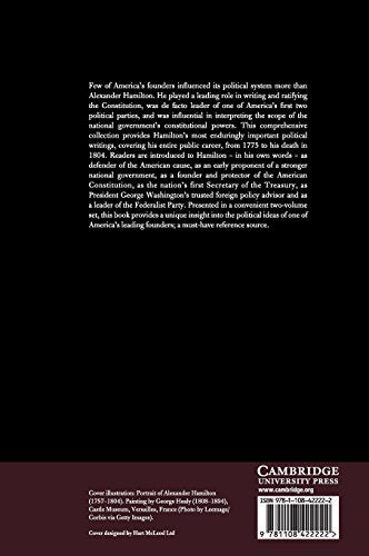 The Political Writings of Alexander Hamilton: Volume 1, 17691789 (The Political Writings of American Statesmen),Used