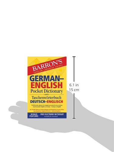 GermanEnglish Pocket Dictionary: 70,000 words, phrases & examples (Barron's Pocket Bilingual Dictionaries),Used