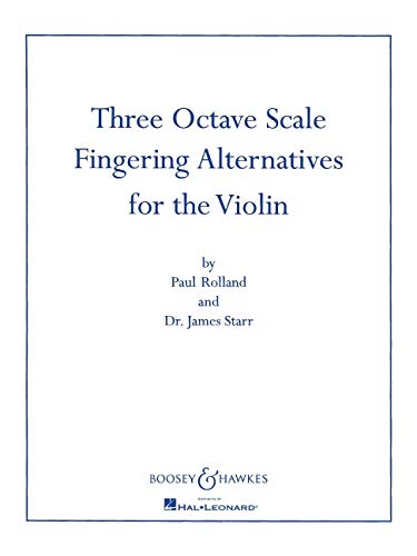 Three Octave Scale Fingering Alternatives for the Violin,Used