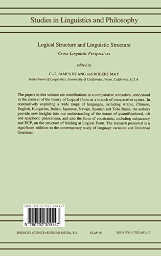 Logical Structure and Linguistic Structure: CrossLinguistic Perspectives (Studies in Linguistics and Philosophy),Used
