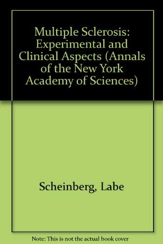 Multiple Sclerosis: Experimental and Clinical Aspects (Annals of the New York Academy of Sciences),Used