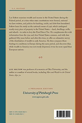 Distribution of Wealth and Income in the United States in 1798,Used