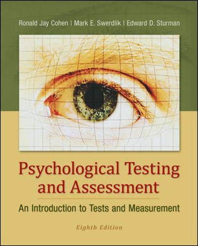 Psychological Testing and Assessment: An Introduction to Tests and Measurement,Used