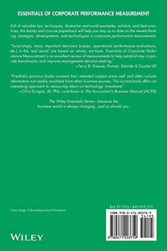 Essentials Of Corporate Performance Measurement-used
