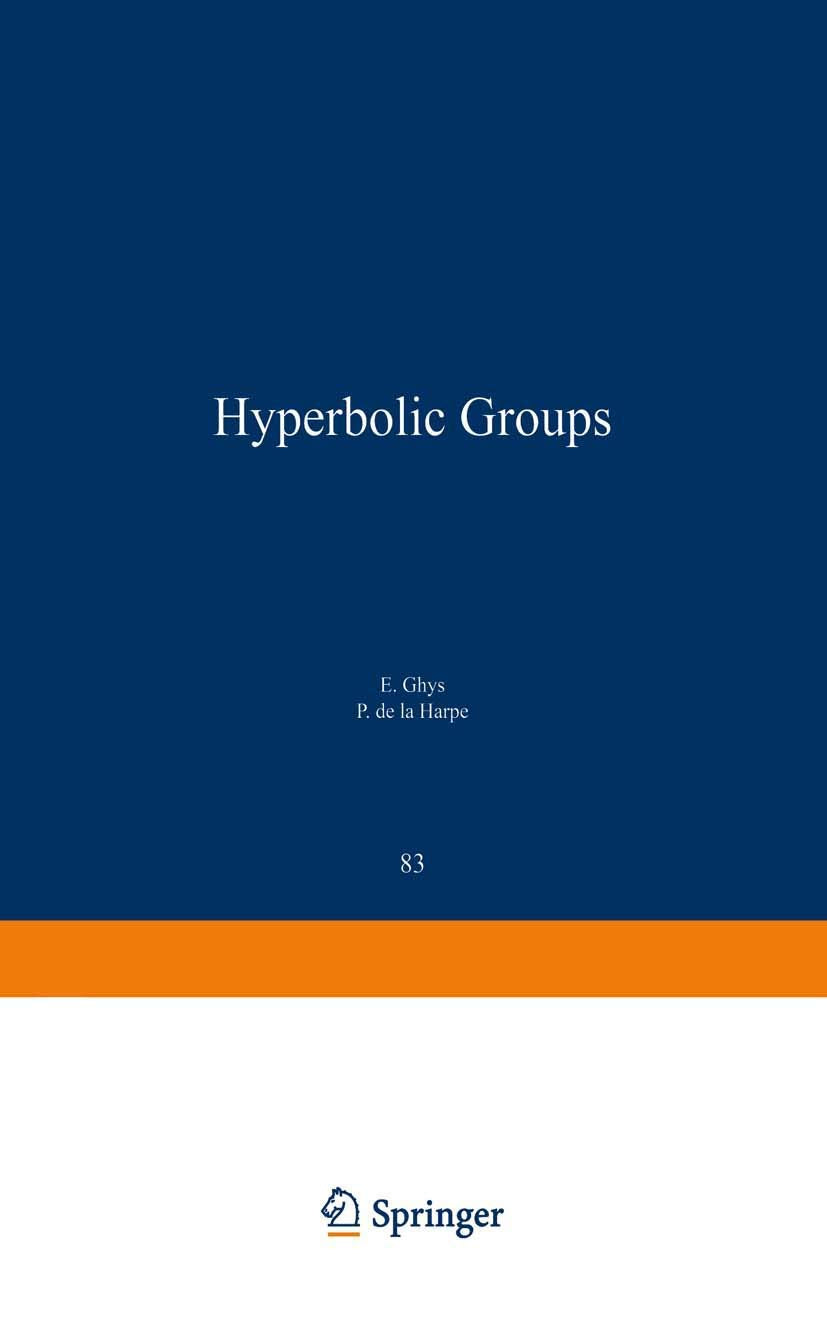 Sur Les Groupes Hyperboliques D'Apres Mikhael Gromov,Used