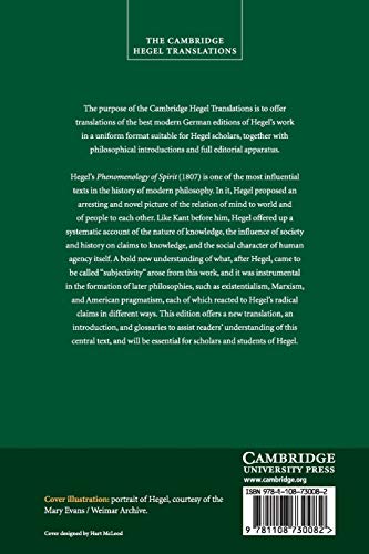 Georg Wilhelm Friedrich Hegel: The Phenomenology Of Spirit (Cambridge Hegel Translations)