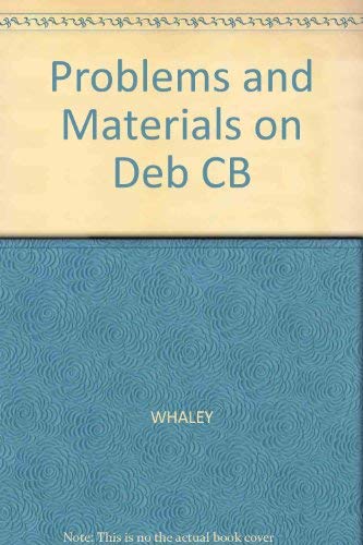 Problems And Materials On Debtor And Creditor Law