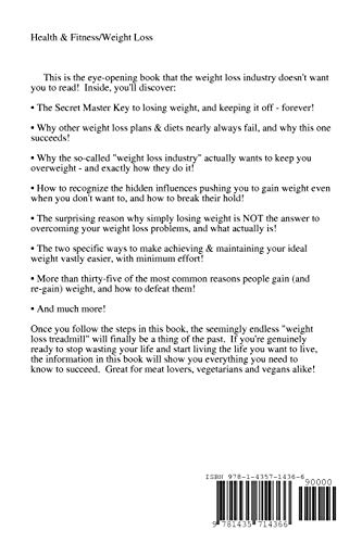The Secret Master Key To Losing Weight (And Keeping It Off Forever),Used