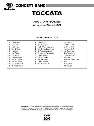 Toccata (Concert Band),Used