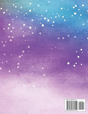 Graph Paper Notebook: Purple Sky Grid Paper Quad Ruled 5 Squares Per Inch Large Graphing Paper For Math Science 8.5