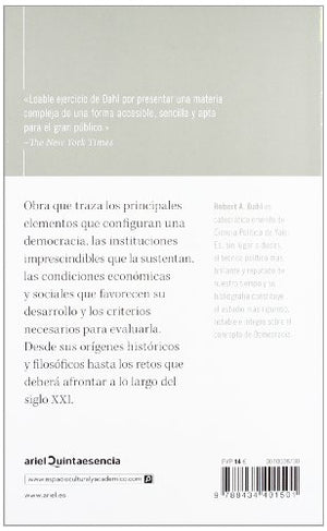 La democracia: Prlogo de Fernando Vallespn,Used