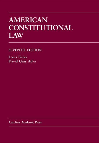 American Constitutional Law (Law Casebook Series),Used