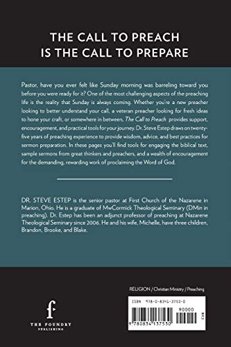 The Call to Preach: The Art of Sermon Preparation,Used