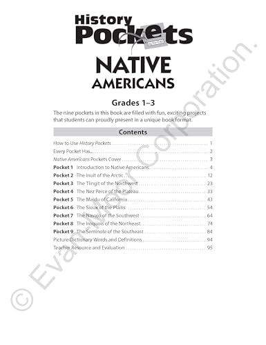 History Pockets: Native Americans, Grades 13