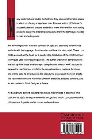 How to Prove It: A Structured Approach, 2nd Edition,Used