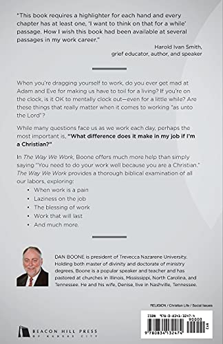 The Way We Work: How Faith Makes a Difference on the Job,Used
