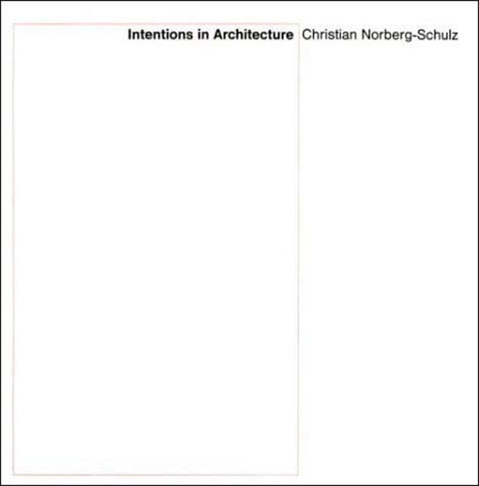 Intentions In Architecture-used