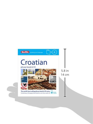 Berlitz Croatian Phrase Book & CD,Used