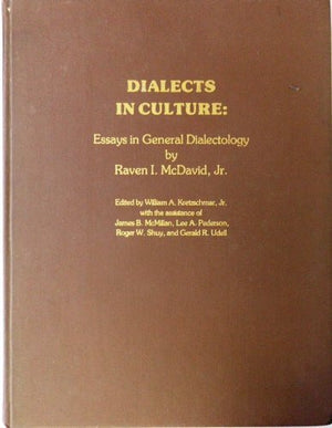 Dialects In Culture: Essays In General Dialectology,Used