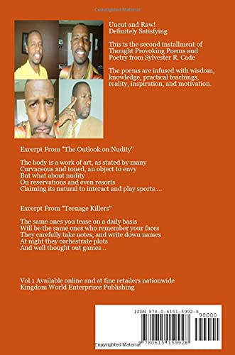 Very Thought Provoking Poems and Poetry vol. 2,Used