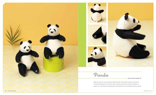 Stitched Safari: 18 adorable animals to make with felt,New