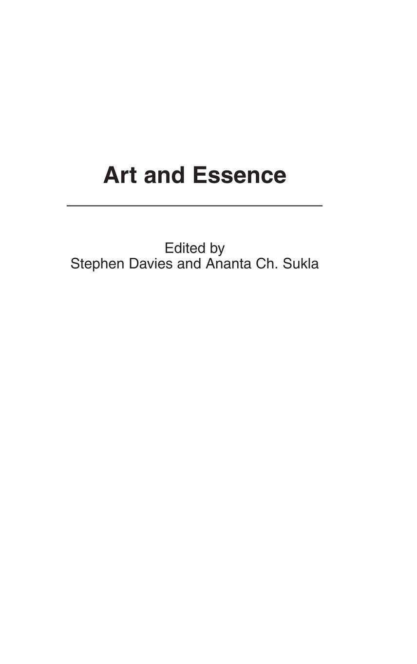 Art and Essence (Studies in Art, Culture, and Communities),Used