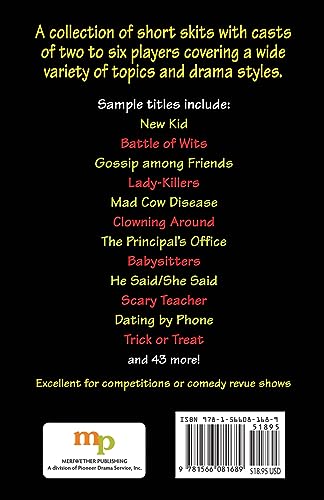 Short & Sweet Skits for Student Actors,Used