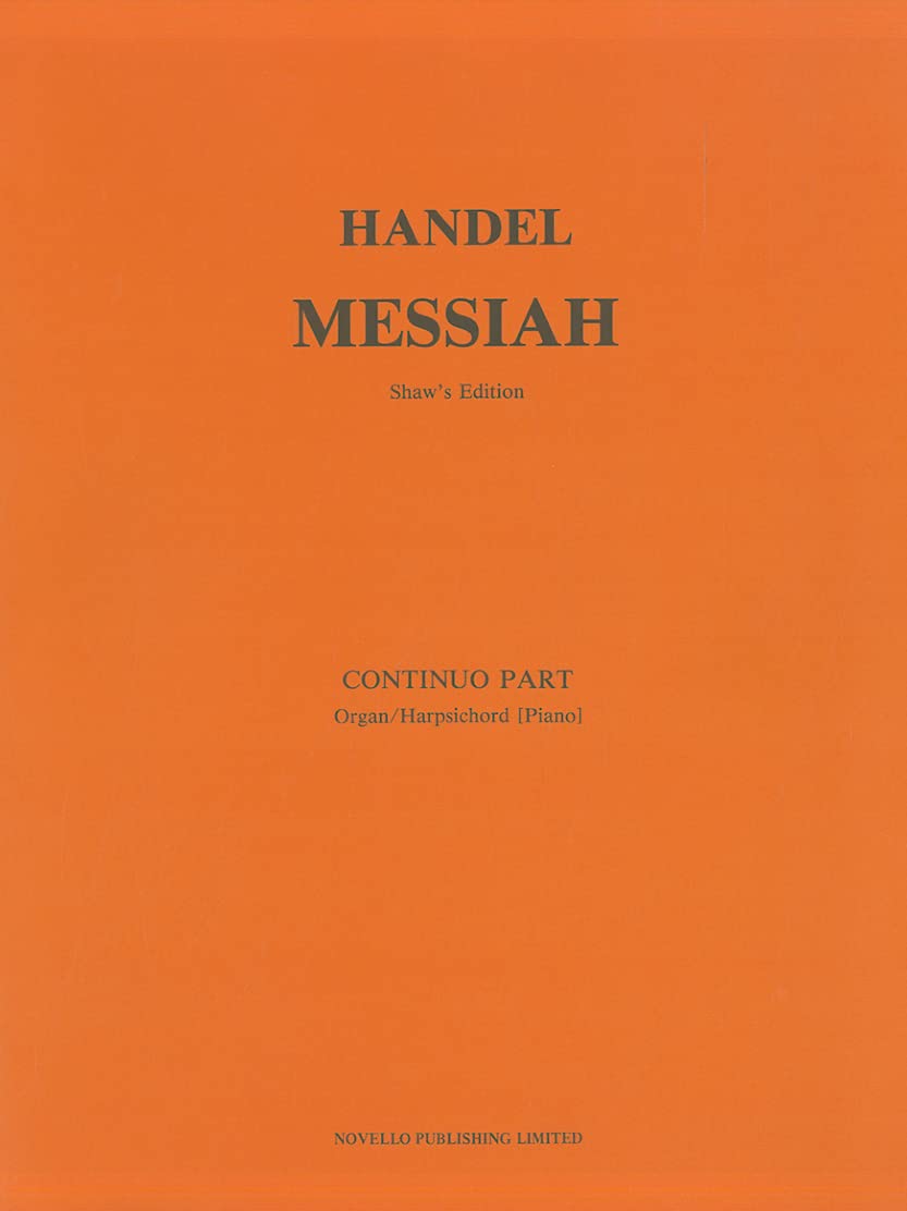 Messiah: Basso Continuo Part,Used
