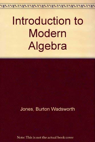 An introduction to modern algebra,Used