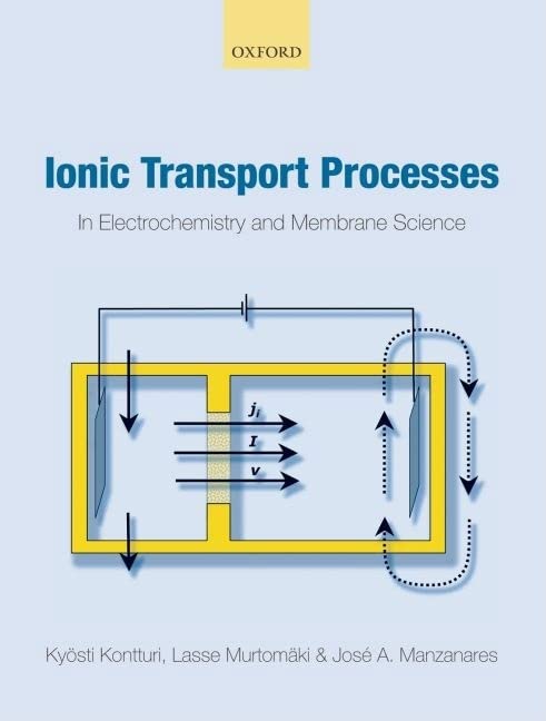 Ionic Transport Processes: In Electrochemistry and Membrane Science,Used