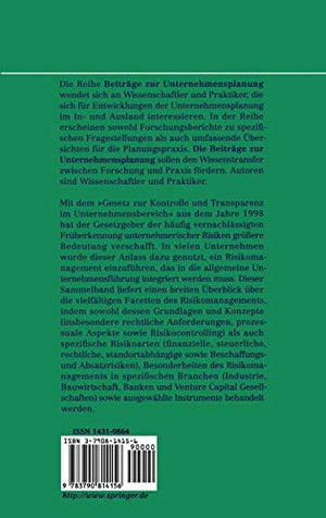 Risikomanagement (Beitrge zur Unternehmensplanung) (German Edition),Used
