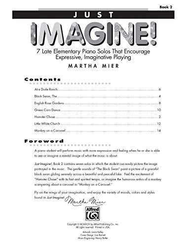 Just Imagine!, Bk 2: 7 Late Elementary Piano Solos That Encourage Expressive, Imaginative Playing,Used
