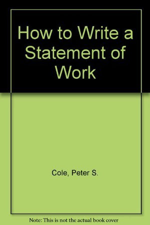 How To Write A Statement Of Work,Used