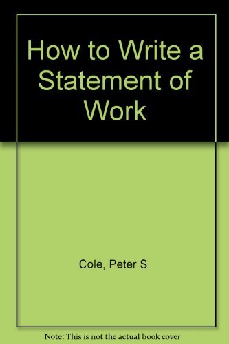 How To Write A Statement Of Work,Used