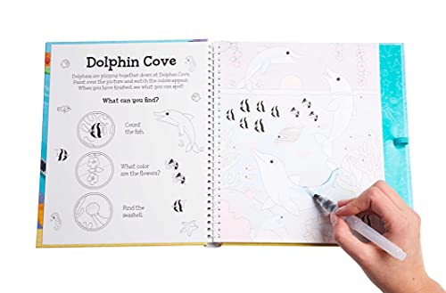Magical Water Painting: Under the Sea: (Art Activity Book, Books for Family Travel, Kids' Coloring Books, Magic Color and Fade) ,Used