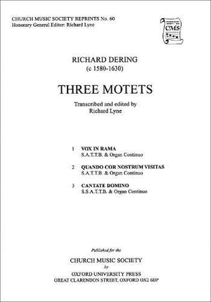 Three Motets (Church Music Society publications),Used