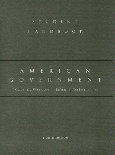 American Government: The Essentials (Student Handbook),Used
