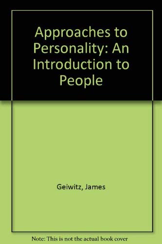 Approaches to personality: An introduction to people,Used