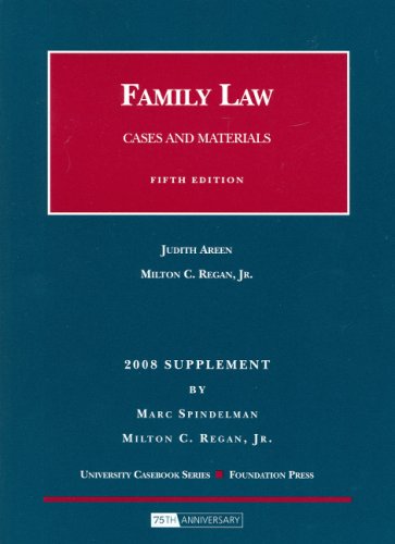 Family Law, Cases and Materials, 5th, 2008 Supplement,Used
